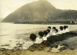 disease:    Women at the Beach, Beppu, Japan. Pre-WWII.