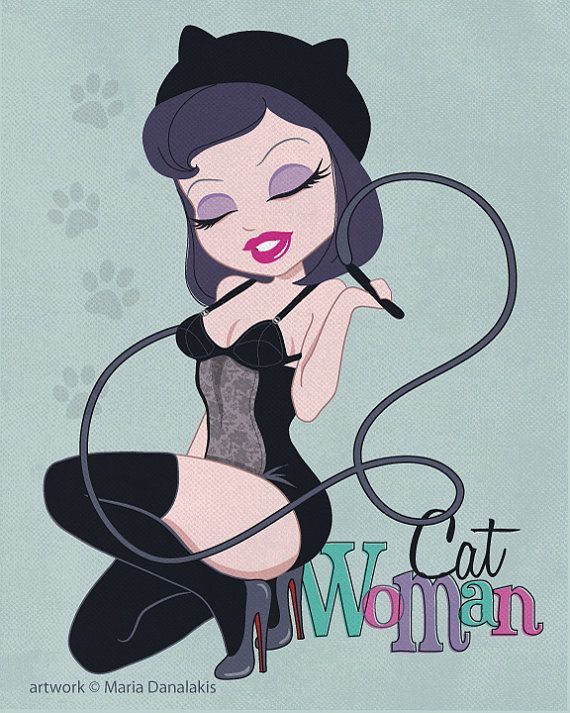 nicoleadrianavalenzuela:  New York-based artist Maria Danalakis created retro pin-up
