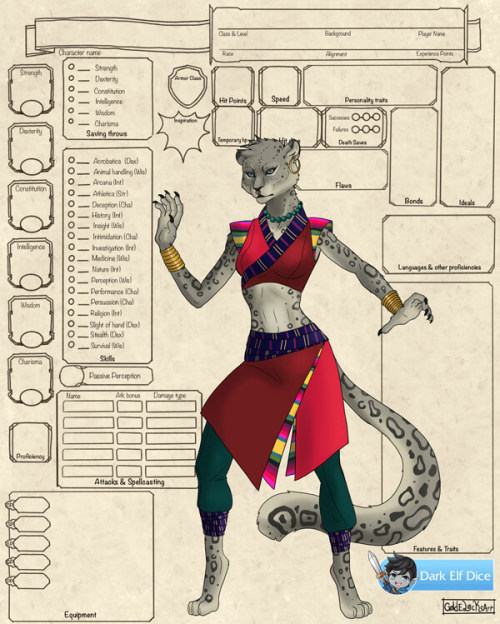 We collaborated with Goldelock’s Art and have 10 free DnD character sheets you can download and prin