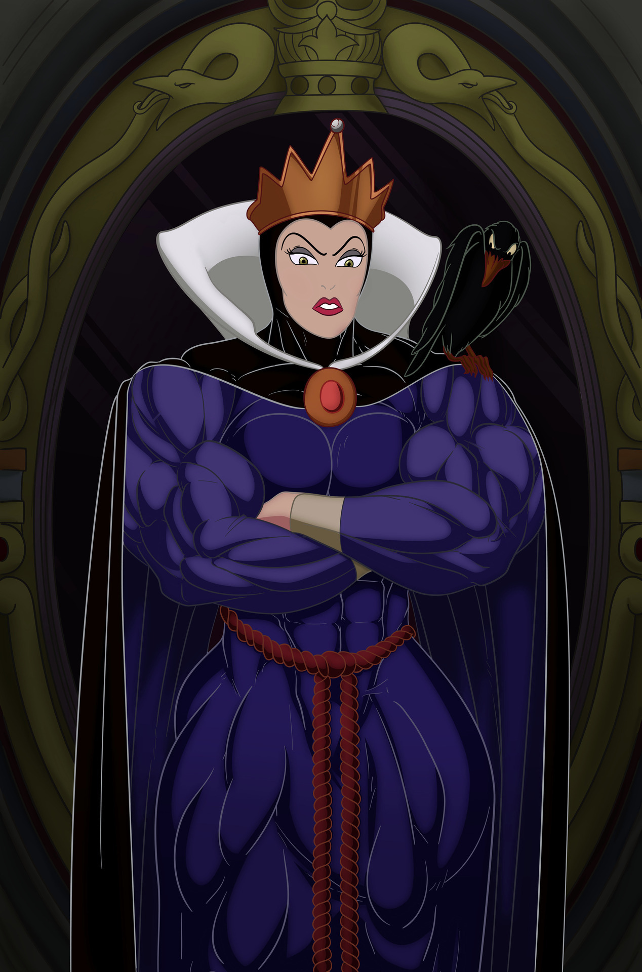 musclegirlart:  Evil Queen by rssam000  