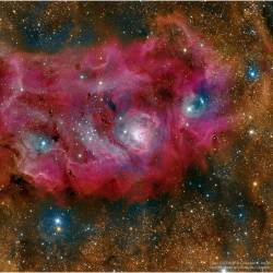 The Lagoon Nebula In High Definition #Nasa #Apod #Eso #Inaf #Lagoonnebula #M8 #Stars