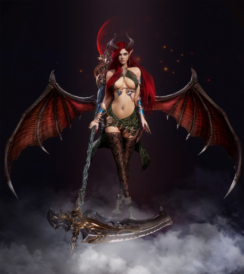 Succubus  gyeongho Lee www.artstation.com/artwork/w8PJxV