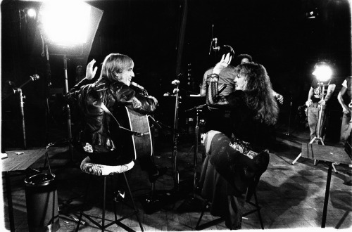 Stevie and Tom Petty recording &ldquo;Insider&rdquo; - 1981.