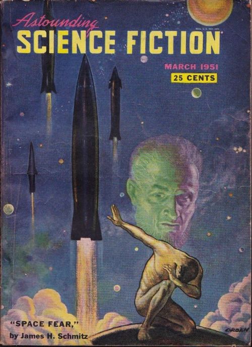 hannicanny:browsethestacks:Vintage Magazine - Astounding Science Fiction (Mar1951)dabbing was invent