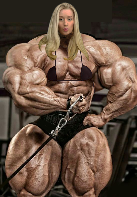 Ericf989 S Femuscle Morphs — Here S Huge Iggy Azalea Pumping Iron