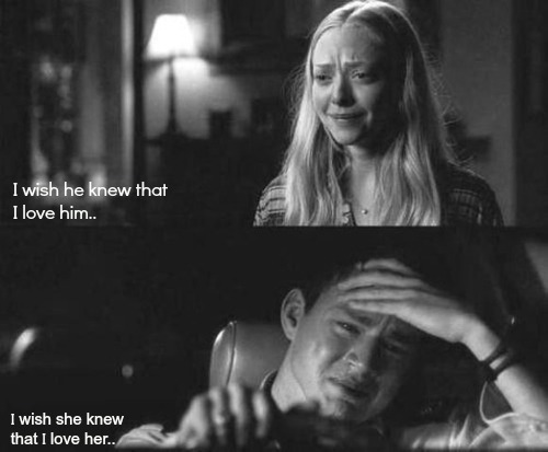 realizes:  the love