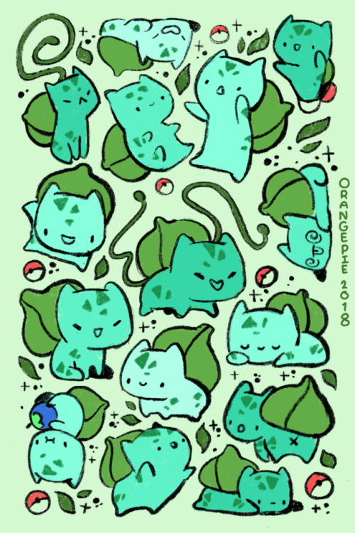 orange-pie: The cutest plant cat!! Artist: @orange-pie