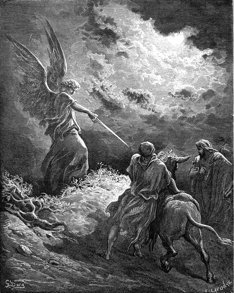 Gustave Doré (1832-1883), ‘An Angel Appears to Balaam’ (Num 23 15-3), 1866