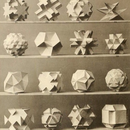 publicdomainreview - Deck the halls with polyhedral models....