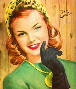 Vintagefashionandbeauty:  1947 Ad For Van Raalte Gloves. (♥) 