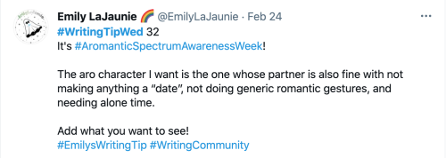 February’s WritingTipWed! Every Wednesday I post a writing tip on my Twitter! If you want to see the