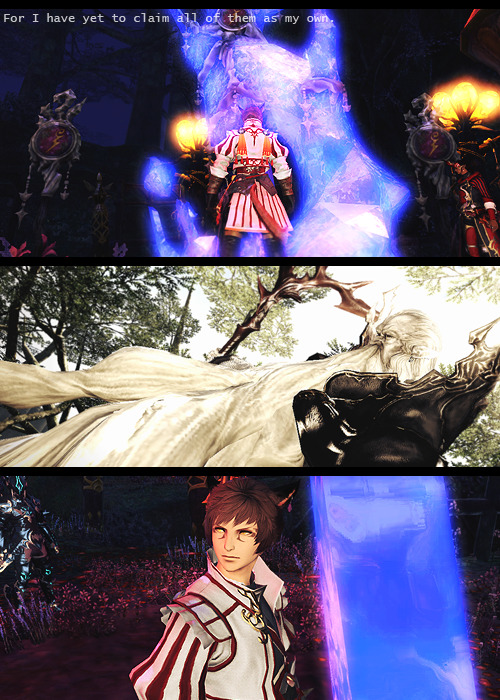 ffxivarchiveblog:  “And let it be known if my allies think me a fool to trust them with ease, I know that I am above them in control and they will not treat me as their servant. Respect to them and power to me. A simple desire and nothing more.