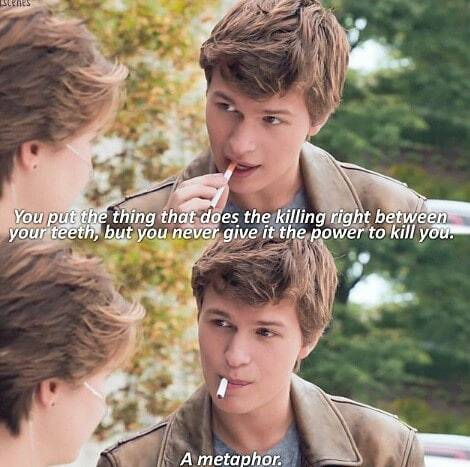 The Fault In Our Stars #tfios #thefaultinourstars #augustuswaters #hazelgrace  #moviequotes  https:/