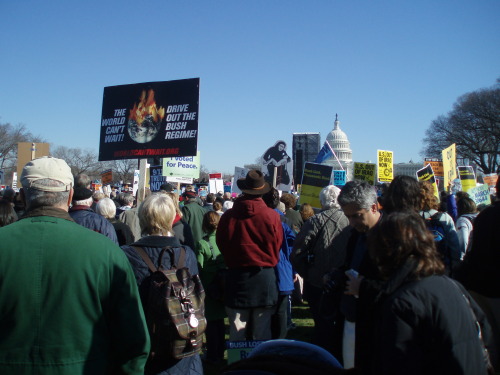 “Bring the Troops Home Now,” Anti-Iraq War Demonstration, National Mall, Washington, DC, January 200