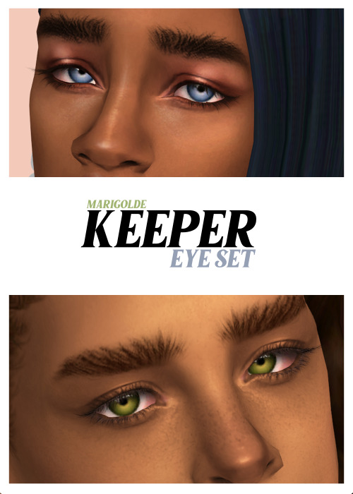 marigolde:Keeper Eyes29 Swatches Face paint and nondefaultCustom thumb and disabled for randomuses t