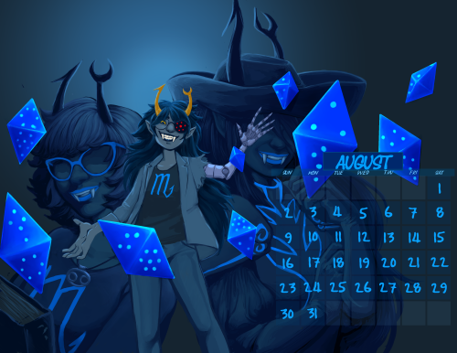 my first of two pieces for the 2020 homestuck calendar! have a vriska folks! you can find the link t