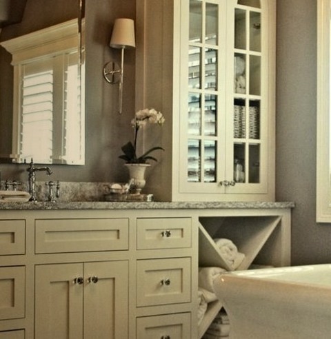 Bathroom ChicagoInspiration For A Large Farmhouse Master Gray Tile And Marble Tile Marble Floor And Gray