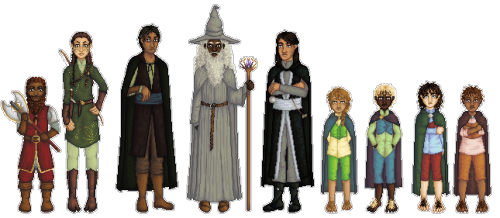 bookhobbit:The finished Fellowship of the Ring pixel! Please fullview.Okay, so I’ve been working on 