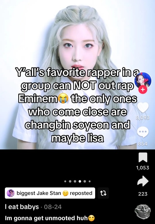 WALLAH IVE HAD ENOUGH IM DELETING THIS GODFORSAKEN APP ASTAGFIRUALLAH. COMPARING LISA, SOYEON AND CHANGBIN