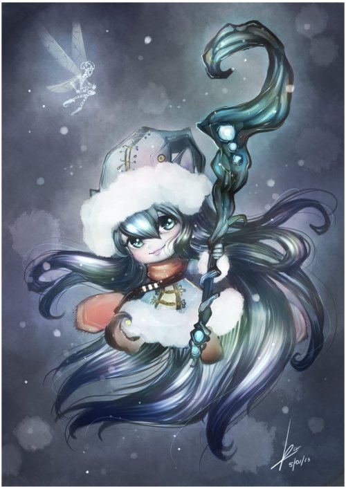 leagueofartblogs: Freezing blizzard Lulu by Cirath