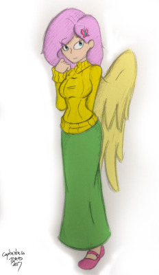 I coloured a pencil sketch I did of humanized