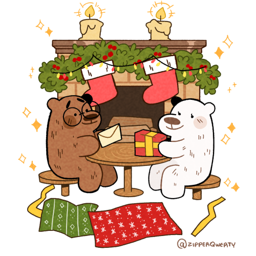 Merry Christmas from the Christmas bears &lt;3 I really hope you had a wonderful christmas and a won