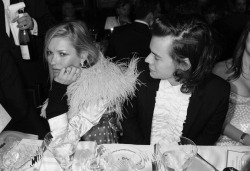 ambivalentkj:  dark-celine:  Kate Moss and Harry Styles @ the launch of Annabel’s Docu-Film  she looks so completely uninterested and i love it