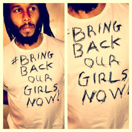 the-sweet-life-ja:  Ziggy Marley showing his support against the abduction of more than 200 schoolgirls in Nigeria. Access to education is a BASIC RIGHT, leave our innocent girls so they can strive!! #OneLove #BringBackOurGirls #BringBackOurDaughters 