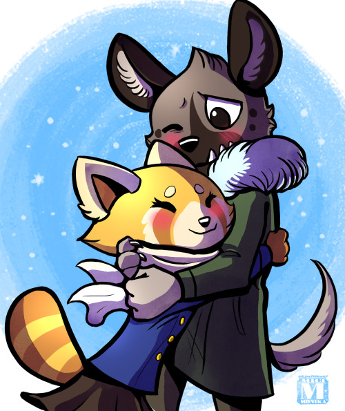 Sorry I had to draw something about Haida and Retsuko for the holidays because they make me feel war