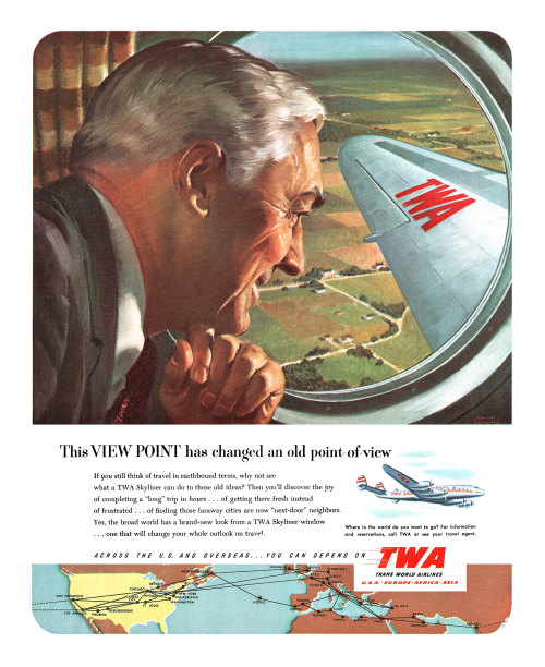 TWA Ad, 1951