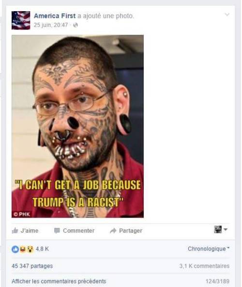 ithelpstodream:  Why did I became a super popular meme in US presidential campaign? 1) I live and work in Belgium. 2) I work in my own tattoo shop. 3) I don’t give a flying fuck about US politics. 4) In the case I’d had to express an opinion, I’d