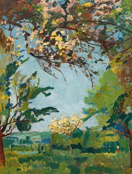 bonae-artes-liberales: Green paintings by Cuno Amiet.Click on the paintings for further information 