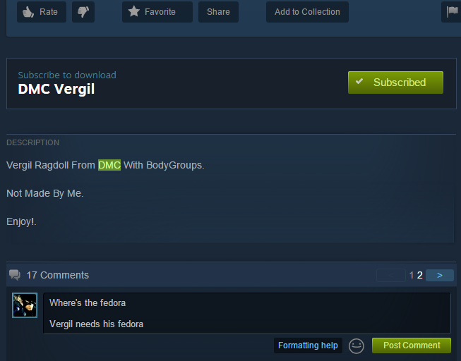 Regarding one of the shitposts i made about Vergilâ€™s stupid fedora hat.I got