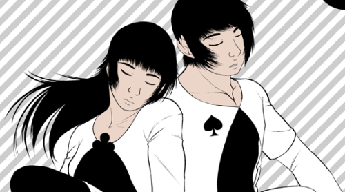 cityofcards: Ghost Twins Full version on Patreon  Sharing this here too since the twins are both in 