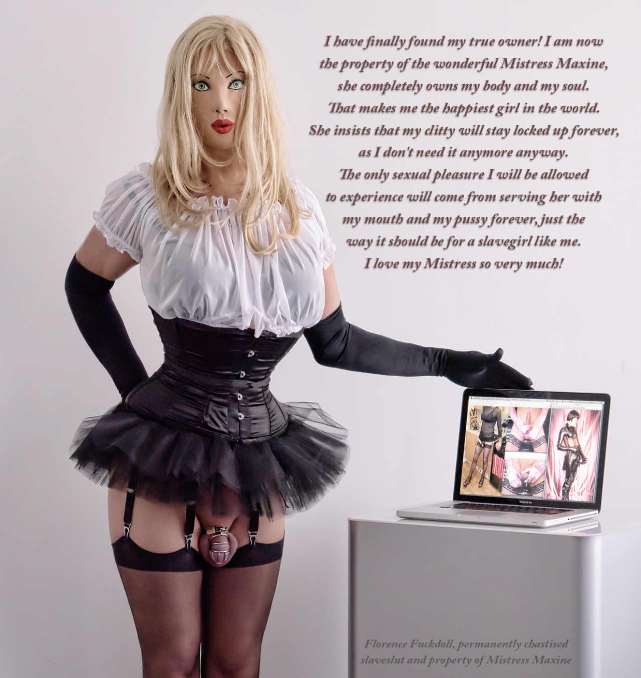 sissymaidflorence:  What more can I say? I’m the happiest fuckdoll ever!   Congratulations!