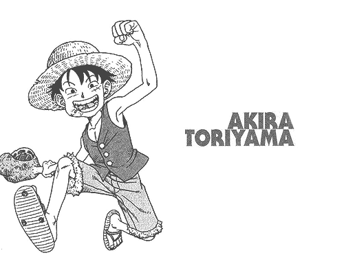 Monkey D. Luffy drawn by different mangakas.