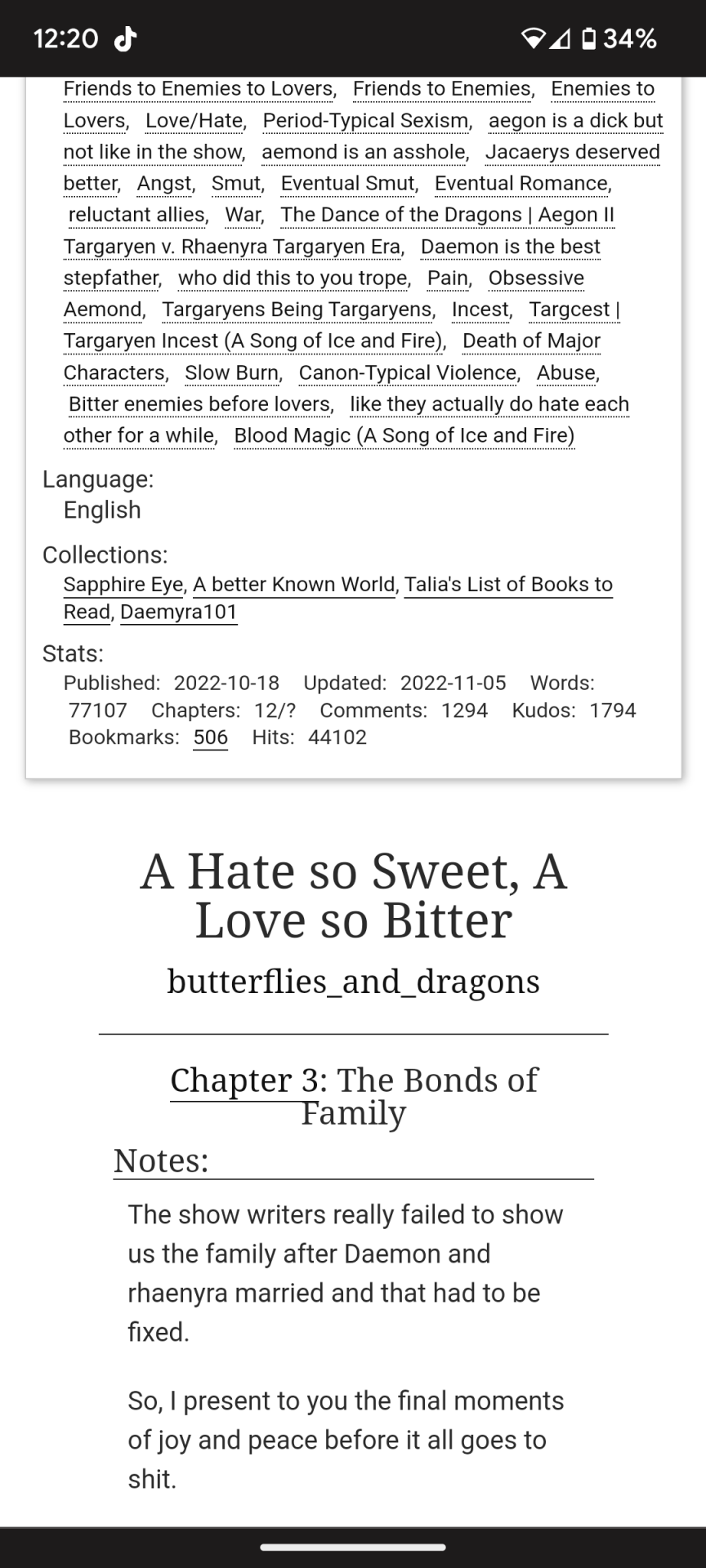 To Anyone Who Has Reader The Aemond Targaryen Fic "a Hate So Sweet, A Love So Bitter" By Butterflies_and_dragons,