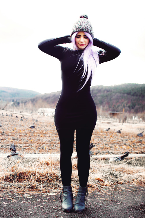 xthecoldfrontx:   instagram: thesoundofbreakingup xthecoldfrontx.tumblr.com dress from http://blackmilkclothing.com/  