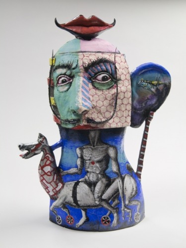 crossconnectmag:  The Humorous Ceramic Tea Pots and Old Master Art of  Noi VolkovArt
