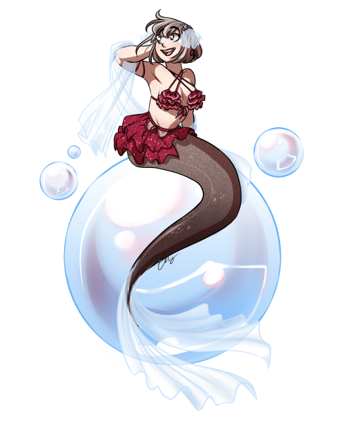 Recent mermaid commission! Want to commission me? Check out my commissions info! I have a sale happe