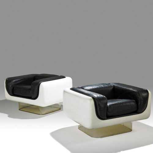 midcenturymodernfreak: 1970s Lounge Chairs | Steelcase Furniture Co.Gel-coated Fiberglass, Acrylic, 