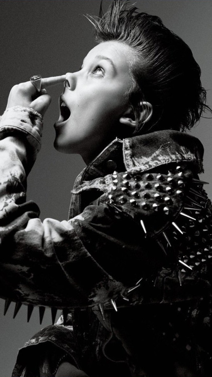 sthingsicons: Lockscreens | Millie Bobby Brown for Interview Magazine.Like or reblog if you save.