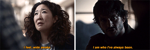 eve in killing eve (2018 - present) // will in hannibal (2013 - 2015)