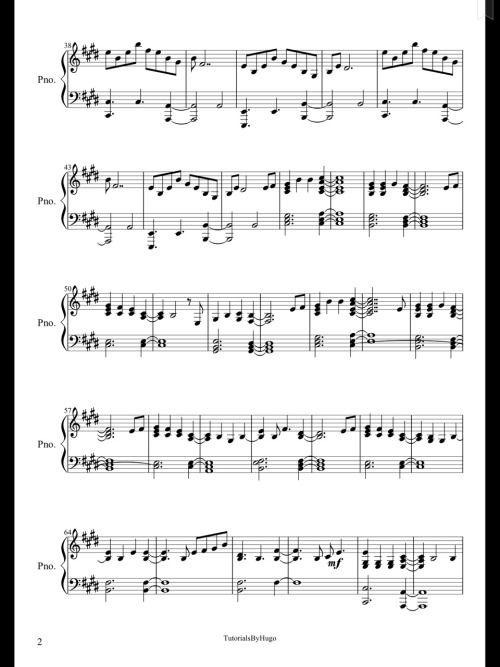 Everglow - Coldplay (Piano Sheet)