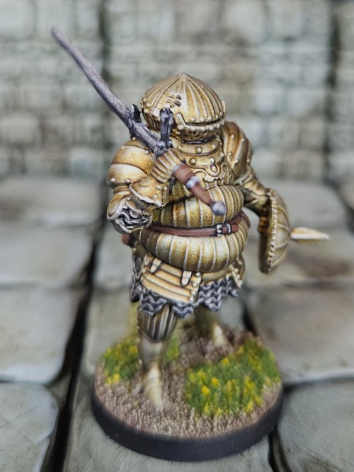 Painted Up One Of The Two Onion Knights From The Dark Souls Board Game. A Simple Multi Layered Bone Wash