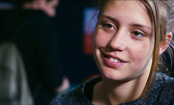 missmarlenedietrich-deactivated:  1 2/9 screen caps of Adele Exarchopoulos in “La Vie D’Adèle” 