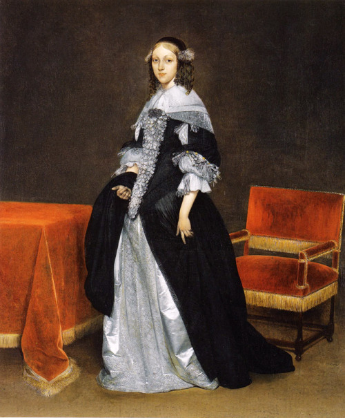 Portrait of a woman by Gerard ter Borch, c. 1663