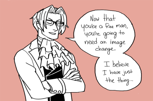 effiesketch:  prosecutor simon blackquill, “the frilled samurai” 