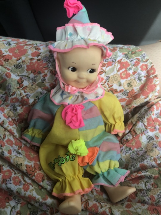 the 1973 kewpie clown dress up doll