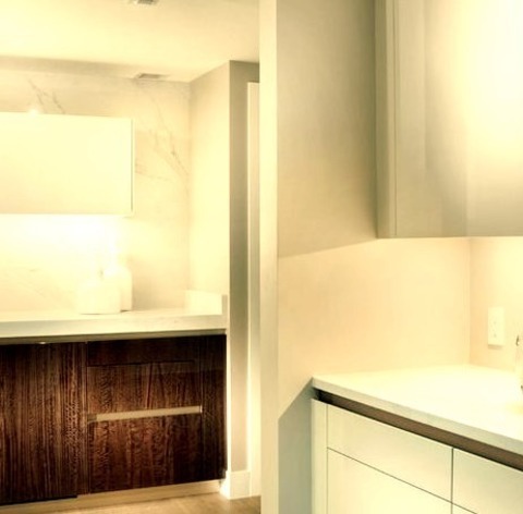 Modern Home Bar - Single Wall